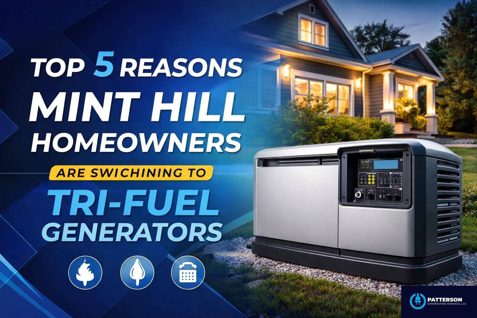 Why Mint Hill & Matthews Neighbors are Switching to Tri-Fuel Generators